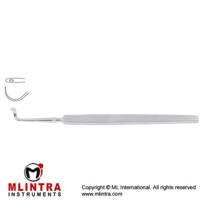 Kronecker Ligature Needle Delicate for Left Hand Stainless Steel, 12.5 cm - 5"
